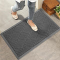 HIYARD Sturdy Front Door Mat, Absorbent Muddy Dirt Resist Welcome Door Mats by HIYARD