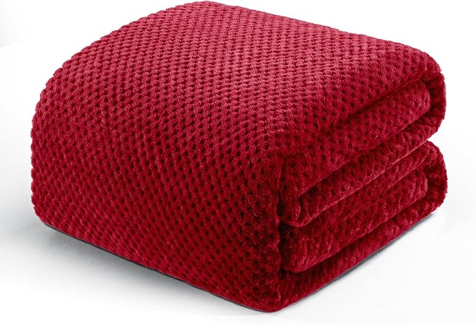 Exclusivo Mezcla Fleece Bed Blanket Queen Size, Super Soft and Warm Blankets by ExclusivoMezcla
