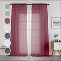 OWENIE Sheer Curtains 96 Inch Long, Elegant Sheer Curtains by OWENIE