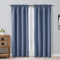 OVZME Denim Blue Blackout Curtains by OVZME