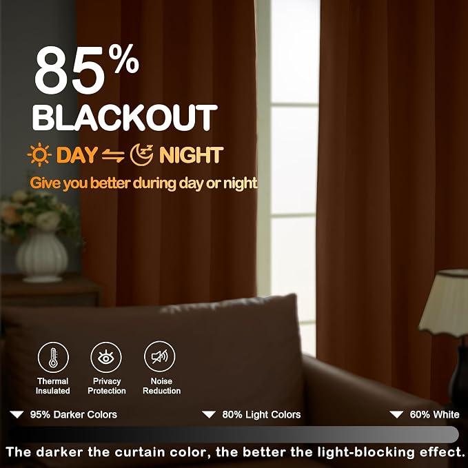 OVZME Sun Baked Blackout Curtains - Image 5