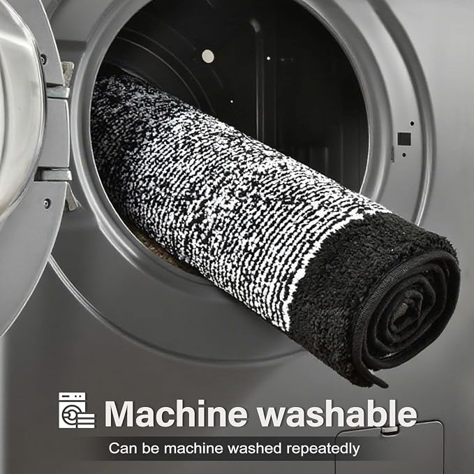 70x24 Long Bathroom Rugs Washable Non Slip, Soft Absorbent Quick Dry Mats - Image 9
