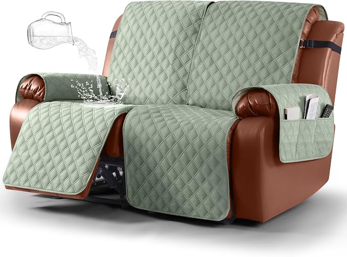 Ruaozz Waterproof Recliner Sofa Covers, 1-Piece Couch Covers by RuaozzFurnitureCovers