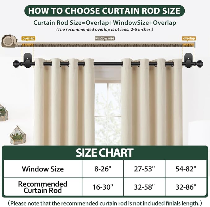 KAMANINA Curtain Rods No Drilling - Image 8