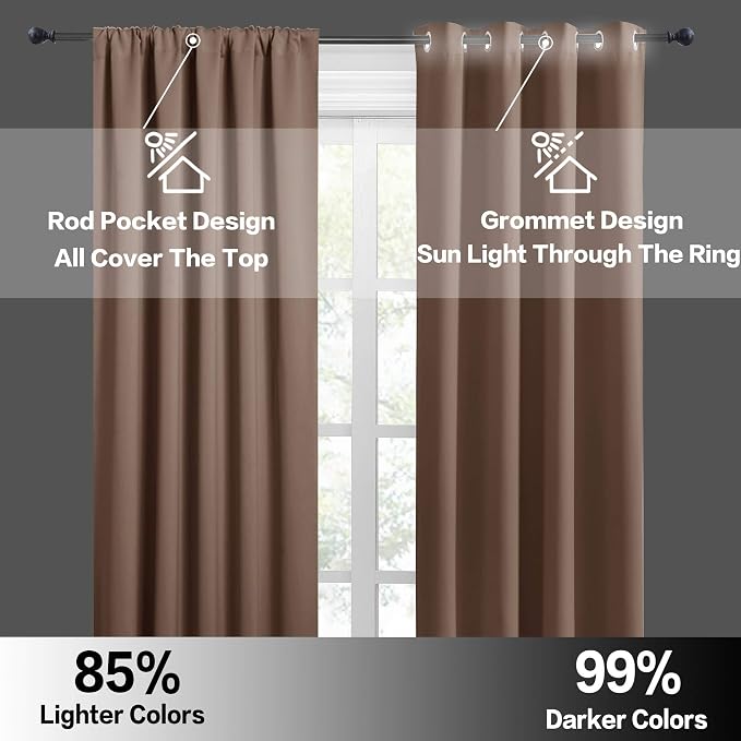 RYB HOME Bedroom Balckout Curtains - Image 5
