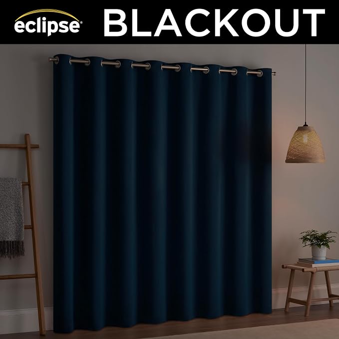 Eclipse Darrell Thermaweave Blackout Grommet Extra Wide 84" x 100" Sliding - Image 6