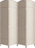 6 Panel Room Divider, 6Ft Folding Privacy Screen, Tall by cocosica