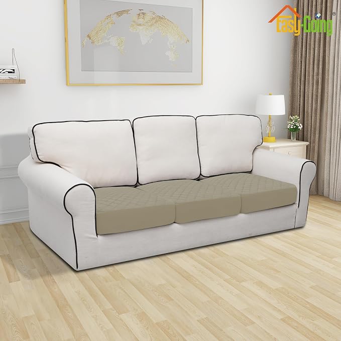Easy-Going Waterproof Couch Cushion Covers, Non-Slip Leakproof Sofa Seat - Image 2