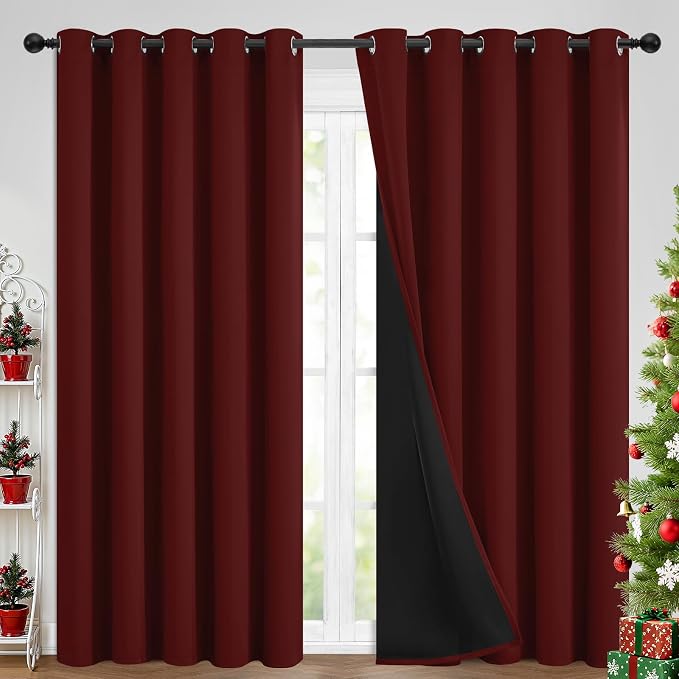 Yakamok 100% Blackout Curtains for Bedroom 2 Panels by Yakamok