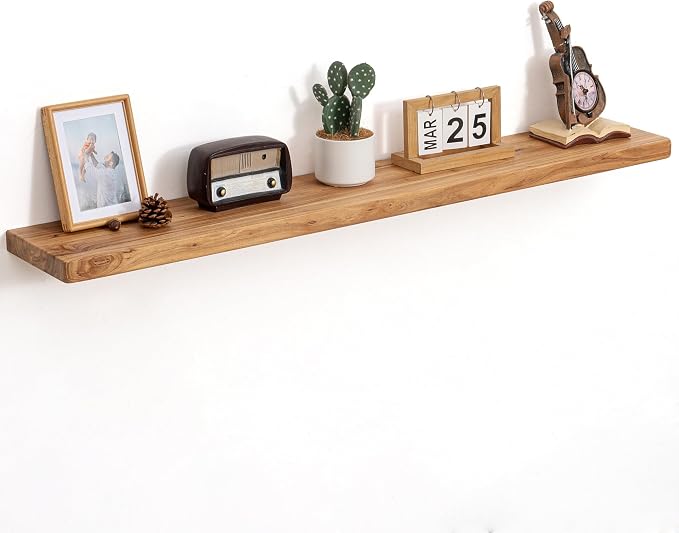 Floating Shelves for Wall, Round Edge Wall Shelves by FLYJOE