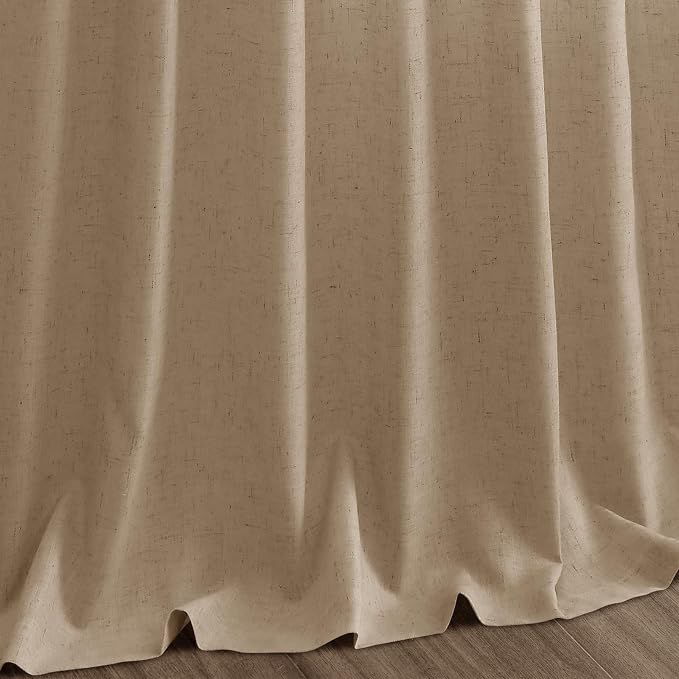Sand Beige Linen Curtains for Living Room 98 Inches Long Simple Modern Light - Image 9