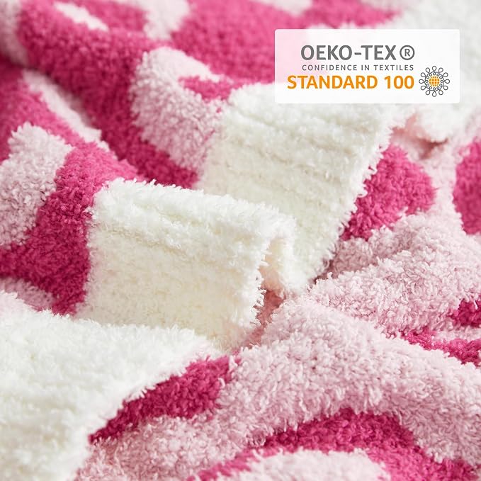 Snuggle Sac Hot Pink Leopard Throw Blanket - Image 6