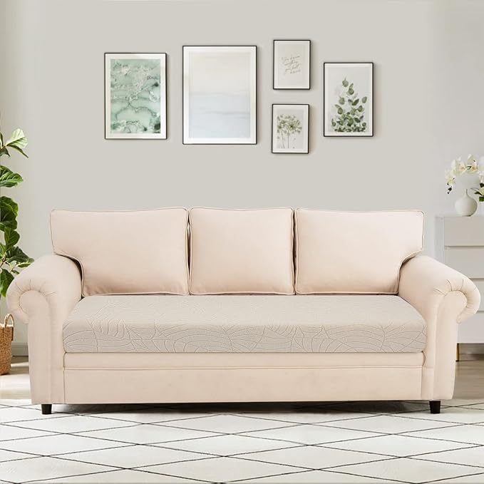 SearchI Stretch Jacquard Sofa Couch Cushion Covers Replacement Reversible - Image 2