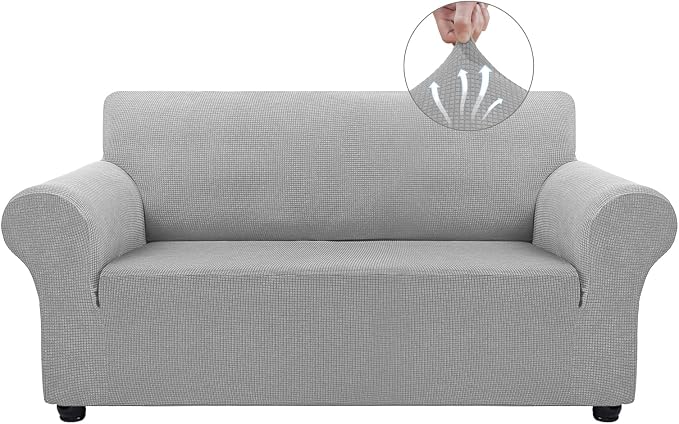 Asnomy Sofa Covers for 2 Cushion Couch Stretch loveseat Covers Slipcovers by Asnomy
