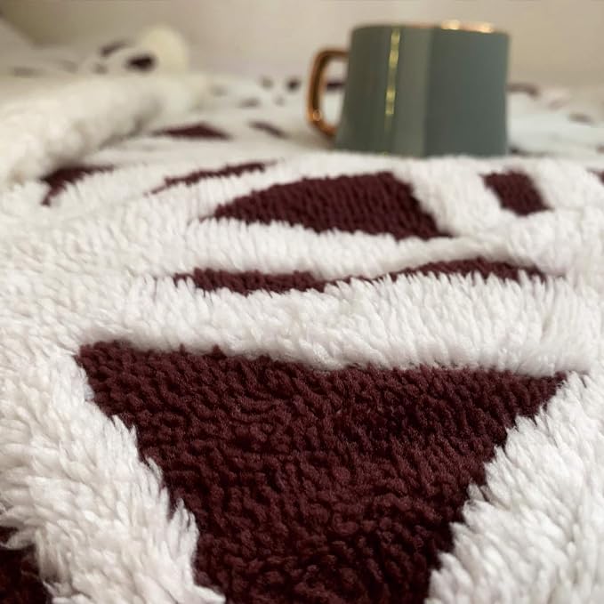 LOMAO Sherpa Fleece Blanket Fuzzy Soft Throw Blanket Dual Sided Blanket - Image 5