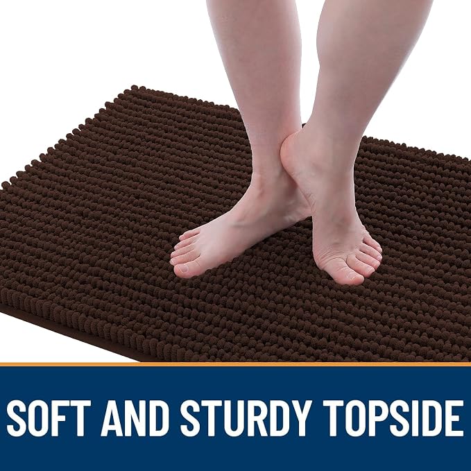 OLANLY Dog Door Mat for Muddy Paws 40x32, Ultra Absorbent Chenille Mud Doormat - Image 3