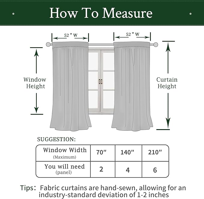 LAMIT Velvet Curtains 102 Inch for Living Room, Emerald Green Thermal Insulated - Image 8