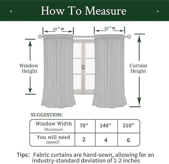 LAMIT Velvet 90 Inch Curtains for Living Room, Emerald Green Thermal Insulated - Image 8