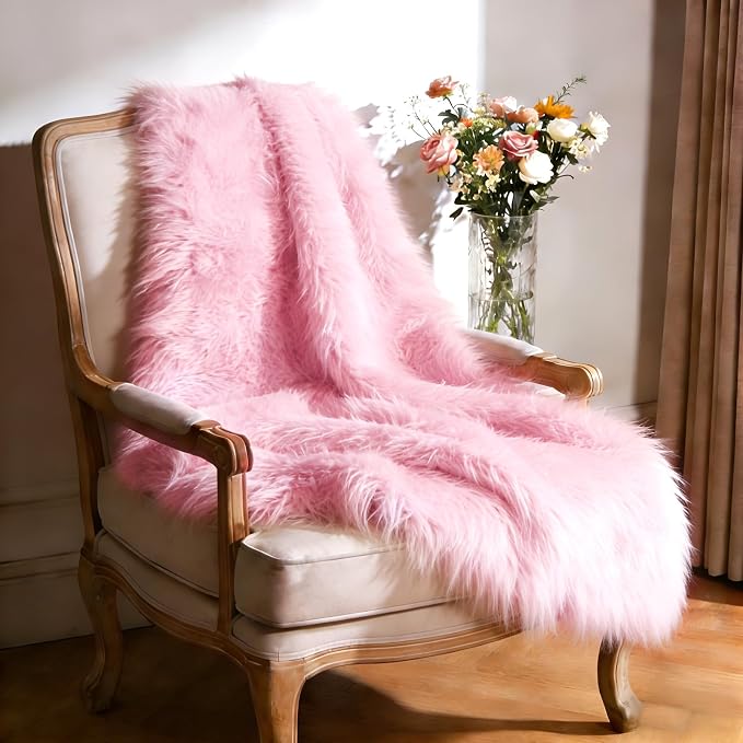 Ultra Soft Faux Fur Rug, Fluffy Shaggy 2 x 3 Ft Small Area Rug - Image 6