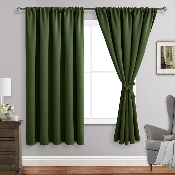 JIUZHEN Christmas Blackout Curtains by JIUZHEN