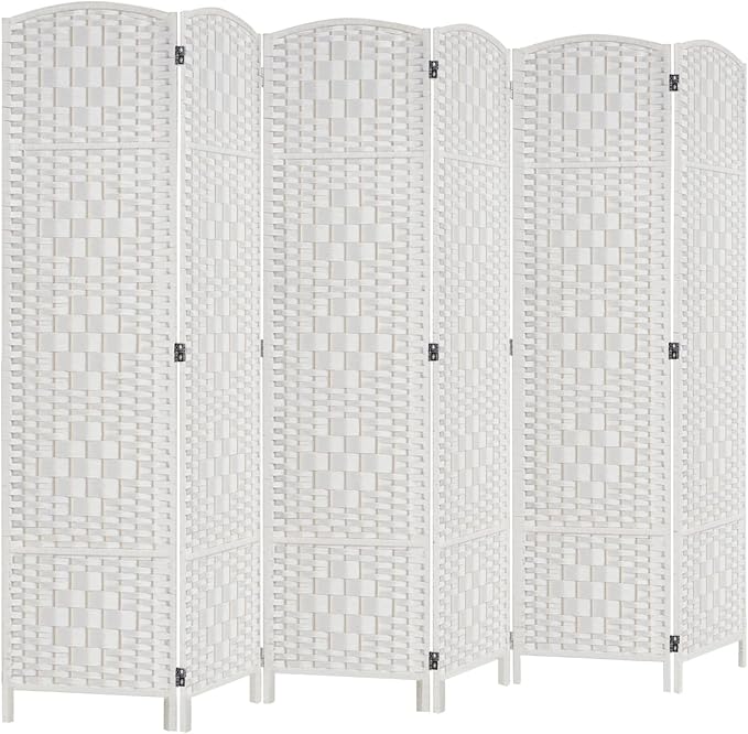 Rose Home Fashion Room Divider, 6 ft Tall Room Dividers and Folding Privacy by RoseHomeFashion