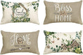 AVOIN colorlife Sweet Home Family is Everything Spring Floral Throw Pillow by AVOINcolorlife