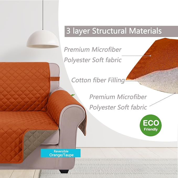 U-NICE HOME 4 Seater Sofa Cover 91 Inch Large Couch Covers - Image 5