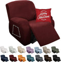 YEMYHOM 4 Pieces Stretch Recliner Slipcover Latest Jacquard Recliner Chair Cover by YEMYHOM
