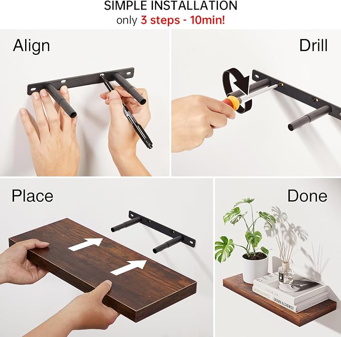 BAYKA Floating Shelves Bathroom - Image 5