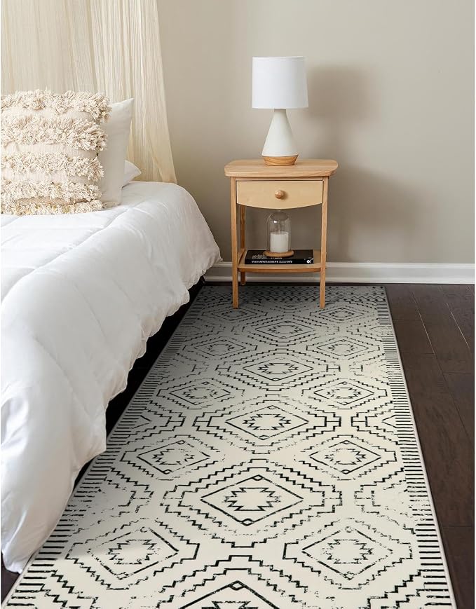 Wonnitar Moroccan Runner Rug, Washable 2'6"x8' Kitchen Runner Rug, Geometric - Image 7