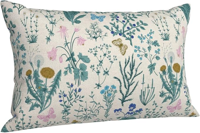 AEIOAE Spring Pillow Covers 12x20 Inch Set of 2, Seasonal Floral Outdoor - Image 5