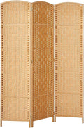 Rose Home Fashion Room Divider 5.6 ft.Tall-15.7" Wide Weave Fiber 3 Panels Room by RoseHomeFashion