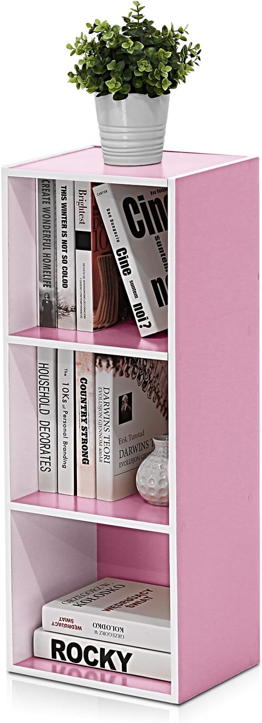 Furinno LUDER Book Shelf, 3-Cube Bookshelf, Bookcase - Image 5