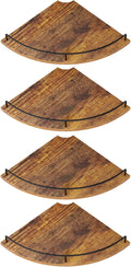 Corner Shelf Wall Mount, Floating Corner Shelves, Rustic Wood Wall Storage by FNBAR