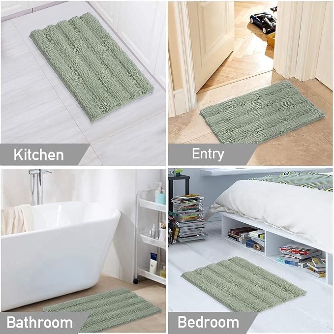 Turquoize Luxury Chenille Bath Rug - Image 6