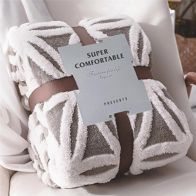 LOMAO Sherpa Fleece Blanket for Mom Cozy Soft Throw Blanket for Women Men by LOMAO