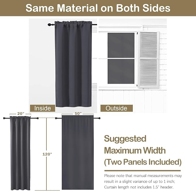 OVZME Extra Long 10 FT Blackout Curtains - Image 2