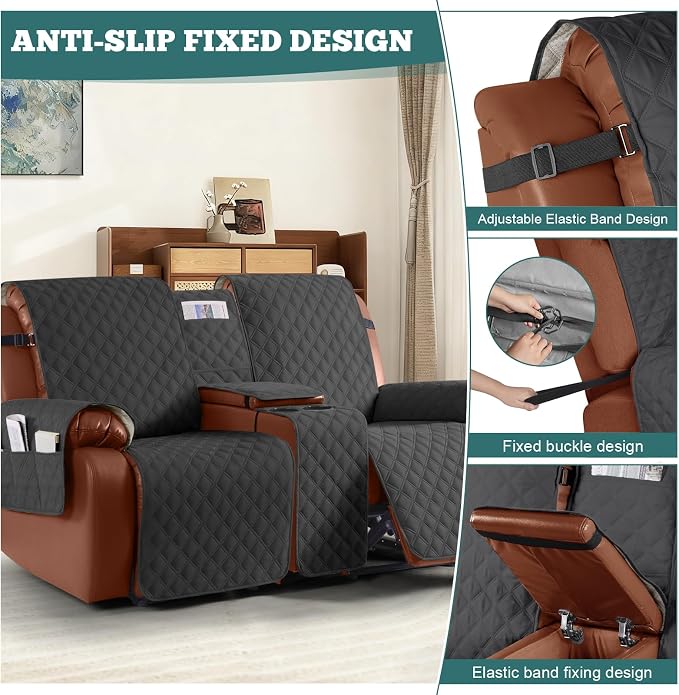 Ruaozz Waterproof Loveseat Recliner Cover - Image 6