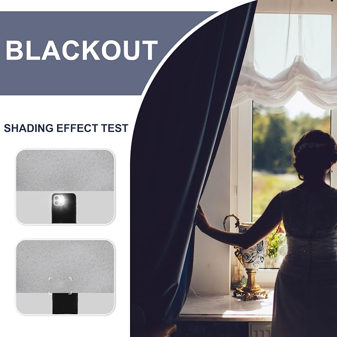 JIUZHEN Blackout Curtains for Bedroom - Image 3