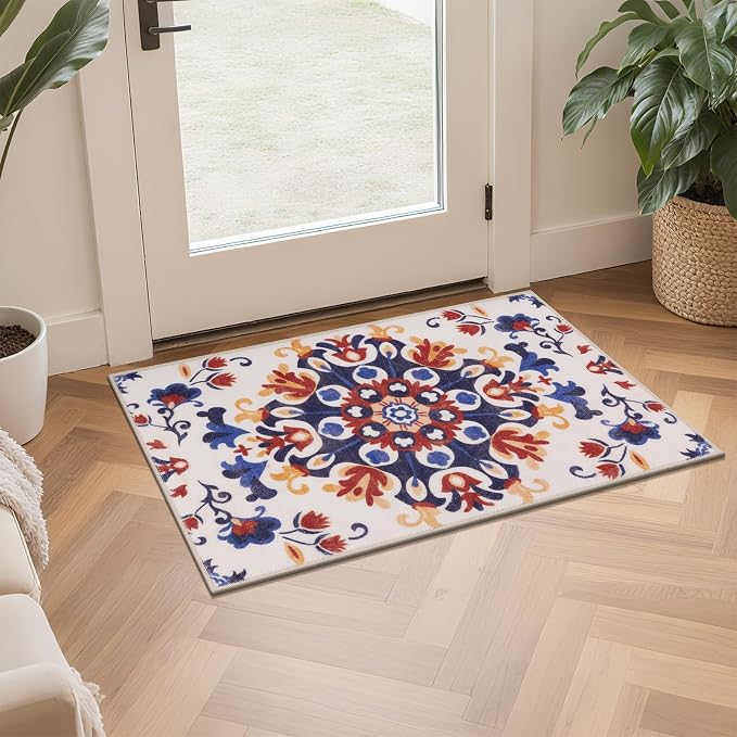 HEBE Washable Kitchen Rugs Sets of 3, Non Slip Absorbent Kitchen Rugs and Mats - Image 9