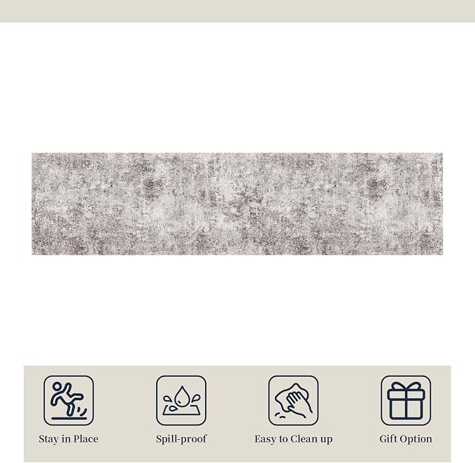 2x4 Area Rug for Entryway: Low Pile Washable Rug - Image 7