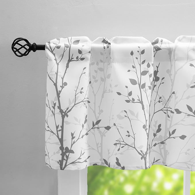 Luvyohmee Tree Branch Printed Curtain Valance, 18 inches Long Window Treatment - Image 2