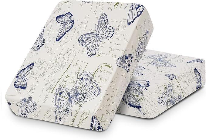 SearchI 2PC Printed Sofa Couch Cushion Covers Replacement Chair Cushion by SearchI