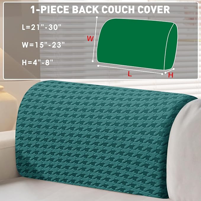 MAXIJIN Couch Cushion Covers for Sectional Sofa, Stretch Sofa Cushion Cover - Image 2