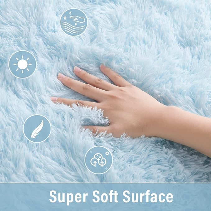 Merelax Soft Modern Indoor Shaggy Area Rug - Image 3
