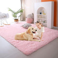 CAIYUECS Light Pink Rug for Bedroom Girls, 8x10 Feet Soft Fluffy Shag Area Rugs by CAIYUECS