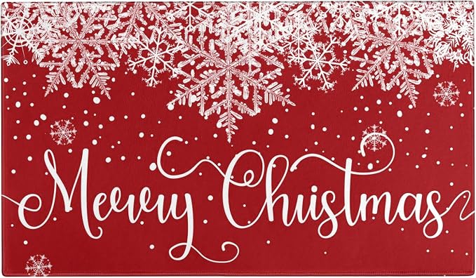 Merry Christmas Door Mat Outdoor by Xsinufn