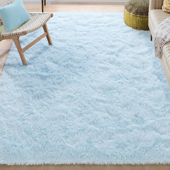 Merelax Soft Modern Indoor Shaggy Area Rug by Merelax