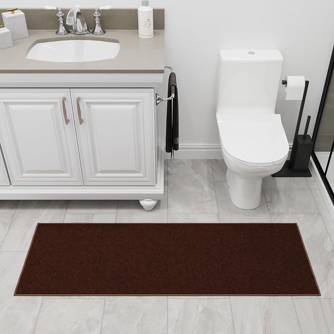 Ottomanson Hallway Runner Rug 20" x 53" Non Slip Solid Area Rugs Easy to Clean - Image 12
