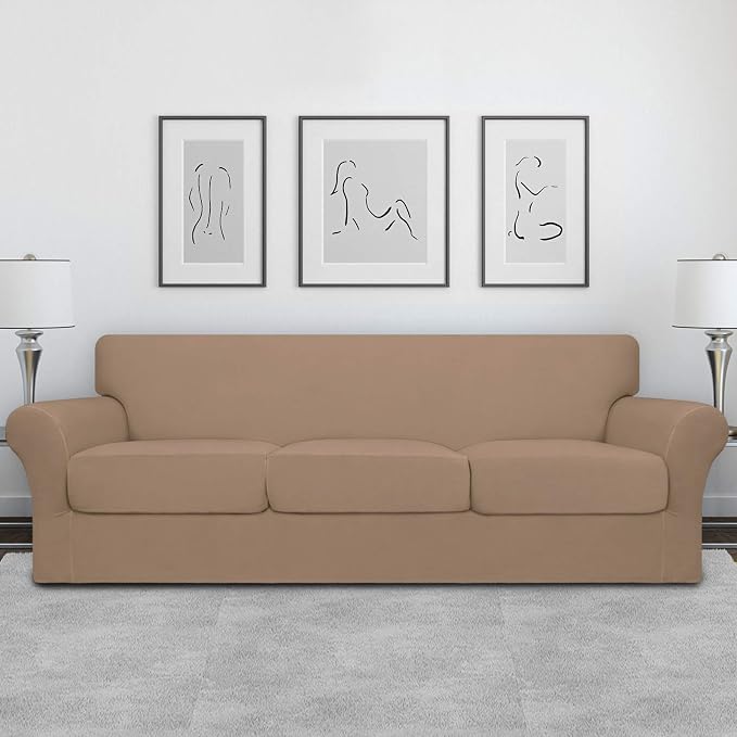 Easy-Going 4 Pieces Oversized Stretch Soft Couch Cover - Image 2